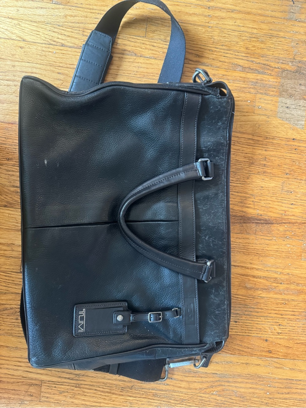 TUMI Leather Messenger